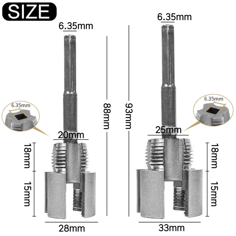 Pipe Threading Tool for Inner & Outer Threads, 2-in-1 Pipe