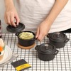 OGANAZI 3 Pcs Mini Cast Iron Dutch Oven Set –