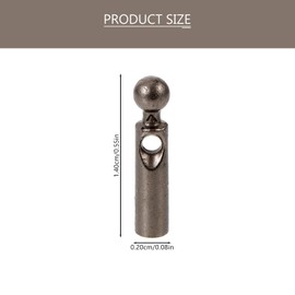 PACKOVE Pack of 10 Umbrella Bone Cover Accessories for Folding Umbrellas Umbrella Repair Parts Umbrella Bone Covers for Folding Umbrellas Tail Beads (Bezel 1.5 mm)