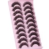 False Eyelashes Wispy Mink Lashes 18mm Strip Lashes Natural Look