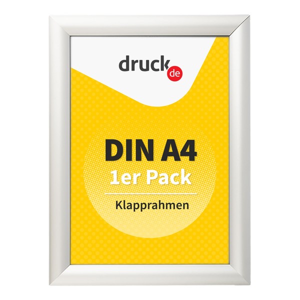 druck.de 1 A4 Folding Frame for Posters, Notice Signs, Advertising,