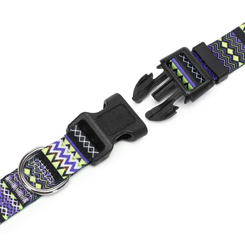 Suredoo Adjustable Dog Collar with Patterns, Ultra Comfy Soft Nylon