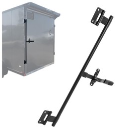 HECASA 36’’ Trailer Cam Bar Compatible with Folding Ramp Door, RV Hauler Fold Down Door, Cargo Trailer Door, Side Door/Rear Door/Swing Door Hinged/Handle Latch Cargo,W/Hasp Steel Black