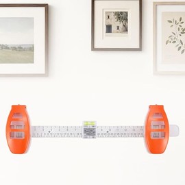 Herramienta para colgar cuadros con nivel: regla de alineación magnética para marcos y espejos, colgador de bricolaje apto para pared para decoración del hogar