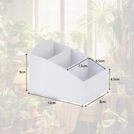 Bamyli 2 Pcs Tea Bag Organiser with 3 Divided Sections Coffee Station Tea Bags Holder Sugar Bag Organizer for Counter Acrylic Tea Bags Holder for Coffee, Salt, and Sugar Bag Storage