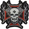 Papapatch Cross Motor Skull Motorcycle Biker Costume DIY Applique Embroidered