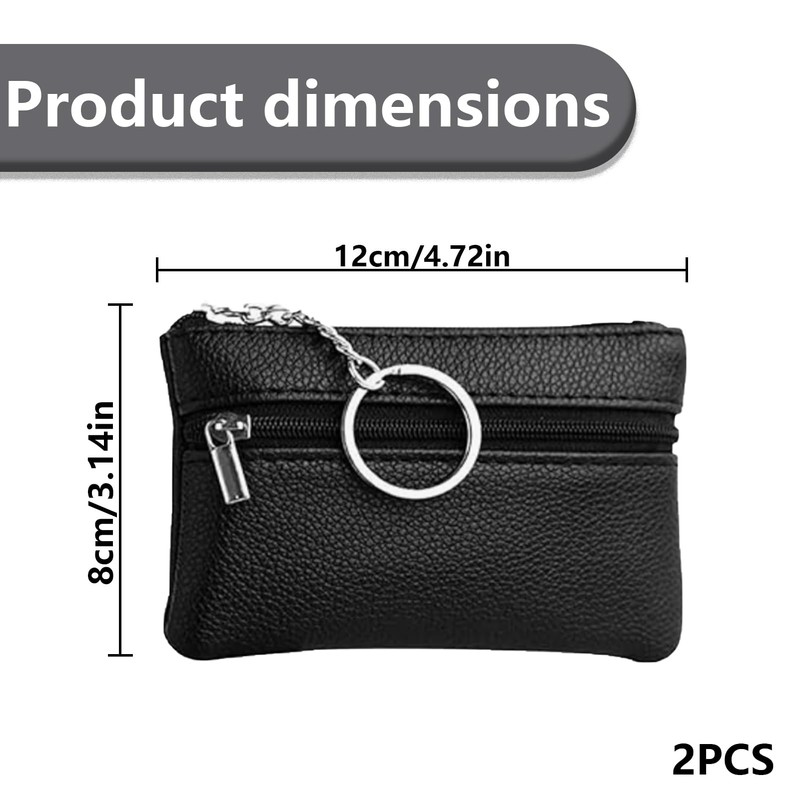 Key Pouch, Set of 2 Key Pockets, Key Case, Key