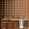 Patioman Ball Curtain Lights, Warm White Window Light 70 Balls
