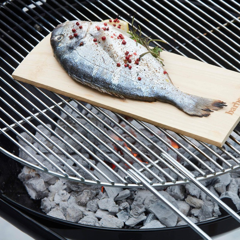 barbecook Set of 2 Cedar Wood Grill Boards for Grilling