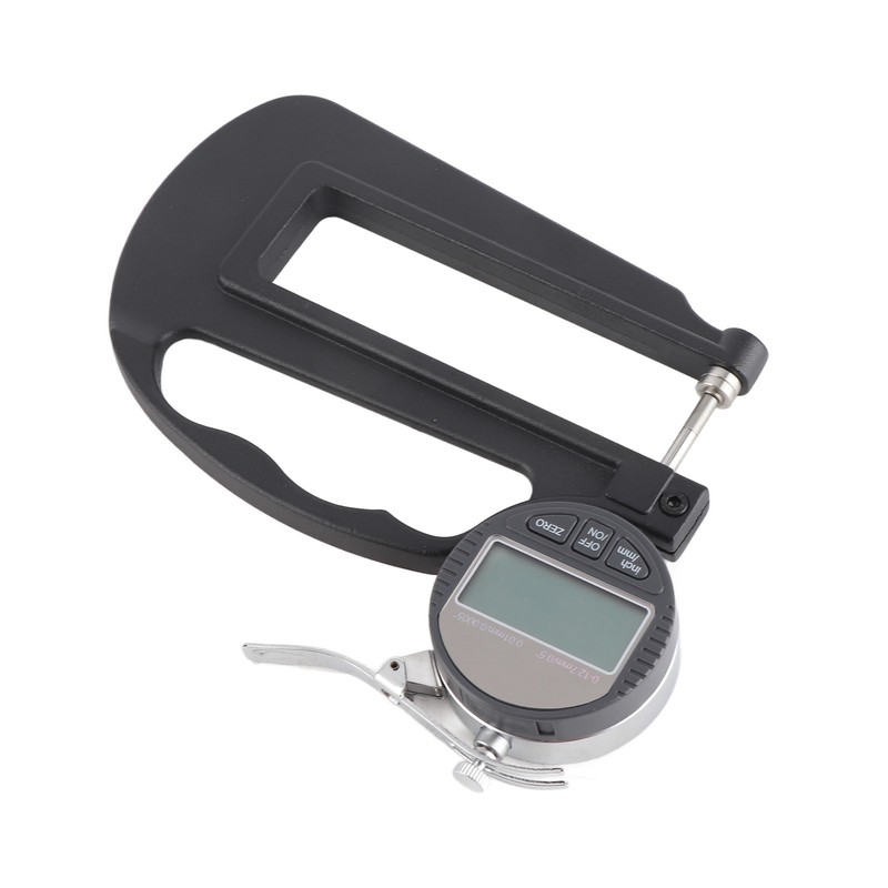 0‑12.7mm Digital Thickness Gauge 0.01mm/0.0005in Resolution Inch Metric Conversion for