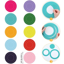 10 Packs Bath Treads Peel and Stick Bath Non Slip Stickers Multicolored Tub Stickers Grippy Surface Bath Essential