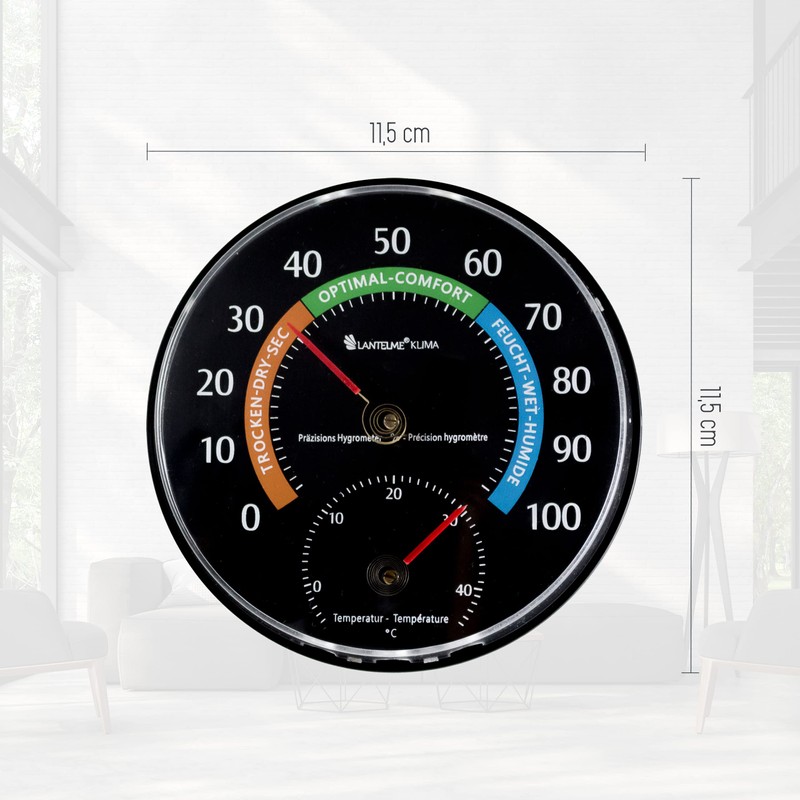 Thermometer / Hygrometer Analogue Combination Machine for Interior and Exterior