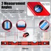 OBEST Foldable Spirit Level, 70 cm Multi-Angle Precision Gauge, 45°/90°/180°,
