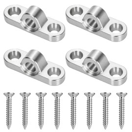 GZXUEHU Pack of 4 Stainless Steel Awning Grommets Wall Eyelets Rustproof Heavy Duty Vertical Horizontal Design for Motorhome & Caravan