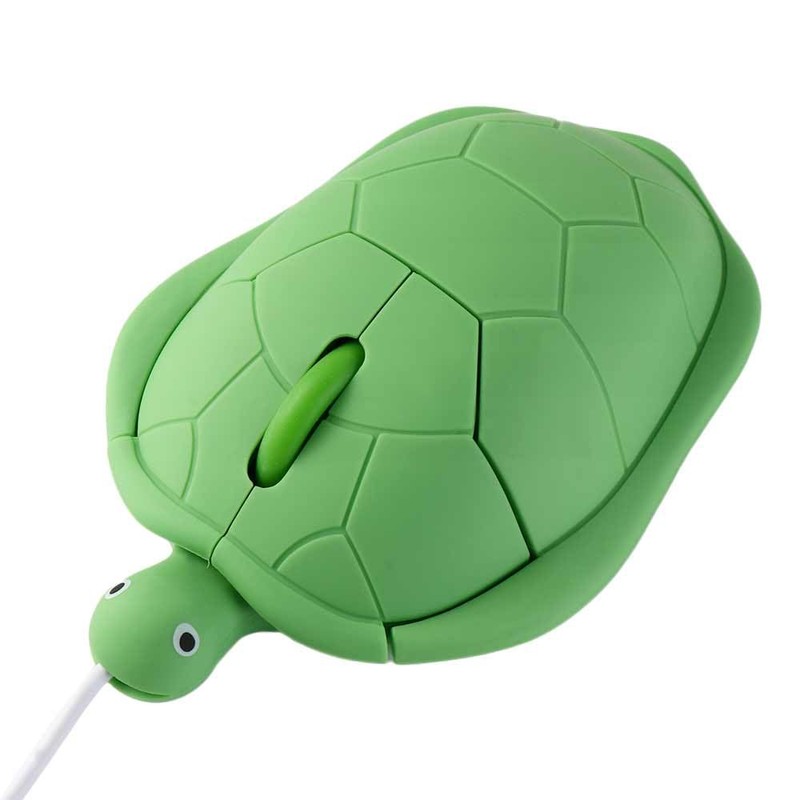 Vctitil Cute Turtle Shape USB Wired Corded Mouse,1200DPI 3 Buttons