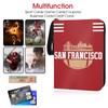 KivolFun San Francisco Football Card Binder with Sleeves, 400 Pocket,