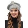 VIVISENCE Women's Beret Hat Warm Comfortable Headwear Bobble Winter 7074,