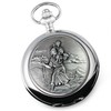 De Walden Godson Baptism Engraved St Christopher Pocket Watch Wood
