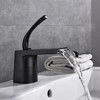 MGAYTYOAG Single Handle Basin Faucets Brass Black/Golden Bathroom Taps Water