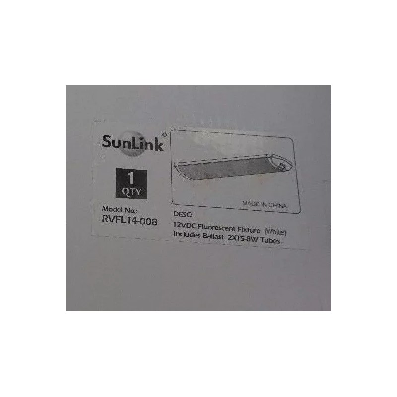 SUNLINK 2 PACK RV SUNLINK 12 VDC FLUORESCENT FIXTURE RVFL14-008