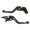 H21m2ALL Black Matte Honda Brake Clutch Levers with 6 Adjustments