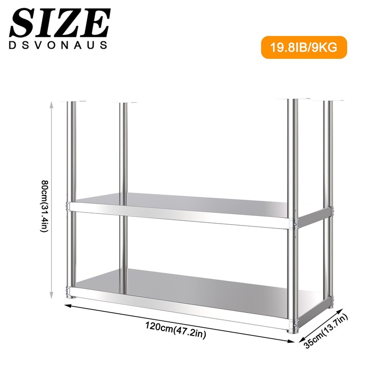 DSVONAUS Ceiling Shelf, Floating Shelves Kitchen Storage Rack, Industrial Ceiling