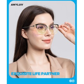 ANYLUV Blue-Light Blocking-Glasses Blue-Light-Glasses Women: Womens Bluelight Glasses Computer Screen Blocker Eyes Protection