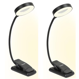 iGoober Rechargeable Magnifying Glass with Light, 3X Lighted Magnifying Glass, 3 Color X 3 Brightness, Portable Magnifier with LED Reading Light Clip On, for Reading Small Print, Craft, Sewing