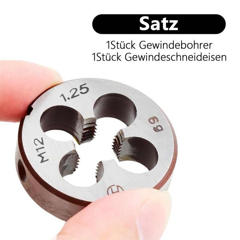 Tap and Die Set, M18 x 1.5 mm, HSS Tap