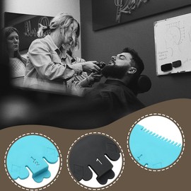 2pcs Clipper Guards for Wahl, Professional Hair Clipper Guide Combs Replacement Guards Attachment Compatible with Wahl Clippers 1.5mm 3mm (Black and Blue)