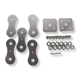 Big Jeff Audio Single 6 Yinlong Cell Bank Lug Style Polished Aluminum Bus Bars with Hardware