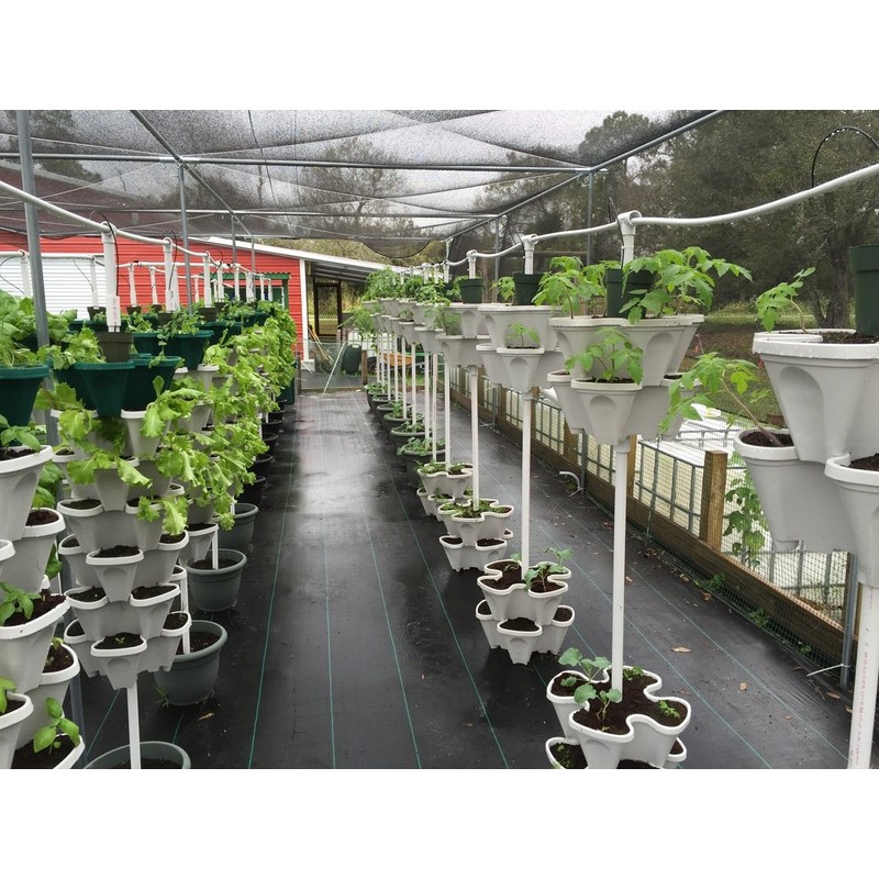 New (20) Individual Stacking Hydroponic 13" Pots - Build Your