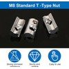 Pack of 20 T-Slot Nuts with Ball Nut 6, M6