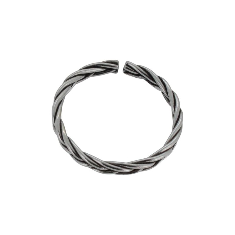 Touch Jewellery 925 Sterling Silver Weave Toe Ring