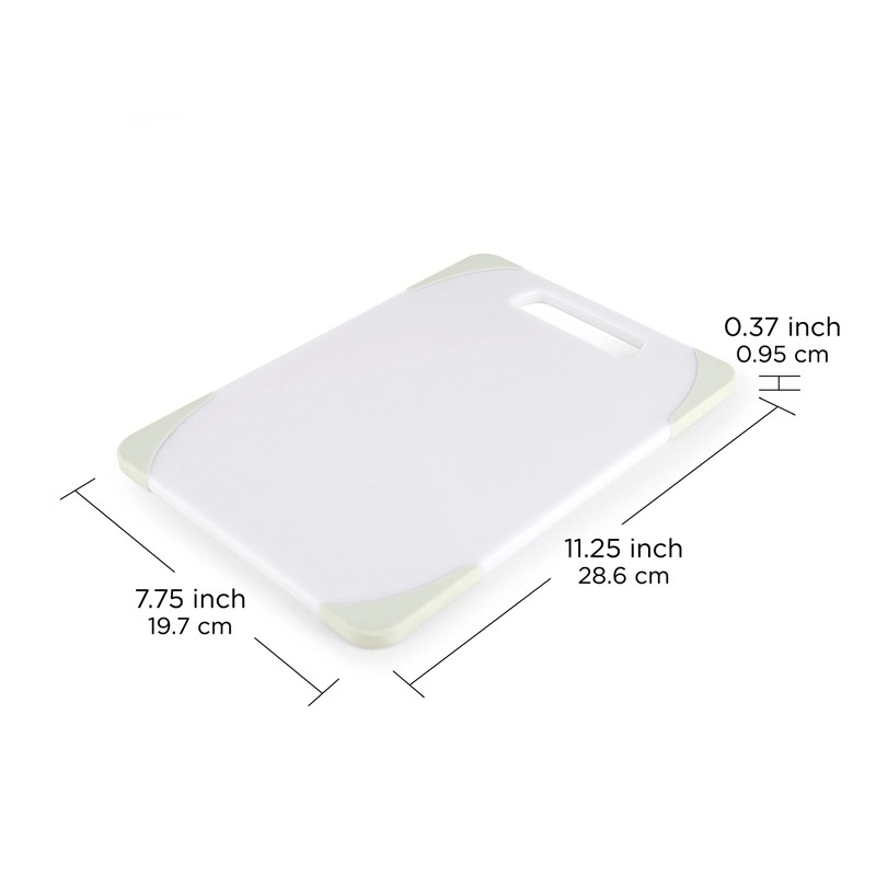 Copco Nonslip Small Plastic Cutting Board, 7.75 x 11.25-Inch, Pistachio