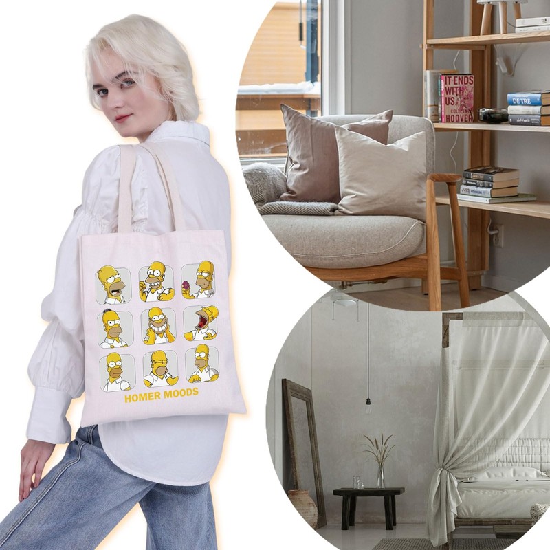 VAMSII Cartoon Themed Tote Bag TV Show Merch Gift Funny