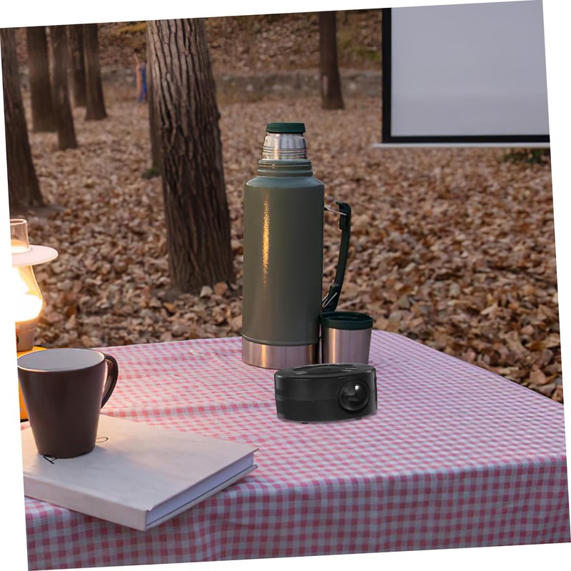 IWOWHERO Portable Mini Projector with Built Speaker Wireless Screen Mirroring