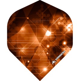 Mission Astral Dart Flights 100 Micron Standard Orange - 5 Sets (15))