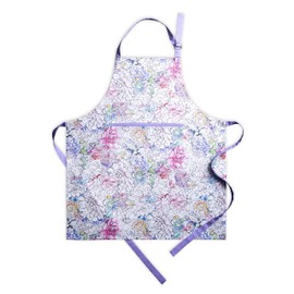 Maison d' Hermine Apron 100% Cotton 1 Piece Adjustable Neck Strap Easter Apron with Center Pocket for Gifts, Home, Kitchen, Cocktail Party, Floral Love - Spring/Summer (27.50"x31.50")