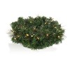 COM-FOUR® LED Door Wreath Christmas Advent Wreath with LED Lighting