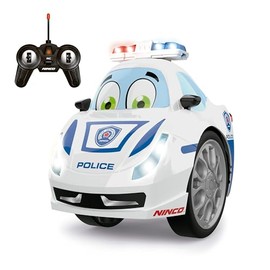 Ninco - Remote Controlled Preschool Car DUAL Police Performs 360° Rotations | Includes Light and Sound From 6 Years (NH93192)