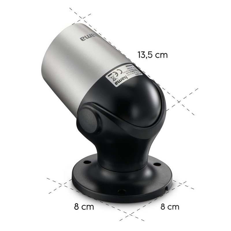 Hama WLAN Surveillance Camera for Outdoor Use, Outdoor Camera with
