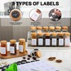 DIMBRAH Spice Jars with Label-4oz 36Pcs, Glass Spice Jars with
