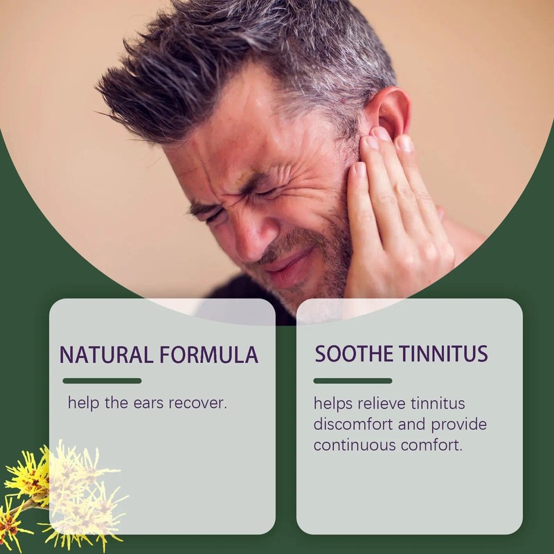 Natural Ear Care Drops for Tinnitus Relief, Gentle Formula with