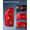 Nilight Taillight Assembly Compatible with 2007 2008 Dodge Ram 1500