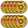 DeWalt DW8062 4-1/2"x.045"x7/8" Metal Angle Grinder Thin Cutoff Wheel, 10