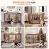 HOOBRO Indoor Dog Gate with Support Feet, Freestanding Pet Gate