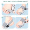 Corrector de Juanetes Para Hombre y Mujer Ajustable,Separador de Dedos