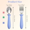 6 Pieces Toddler Utensils, Toddler Forks and Spoons, Kids Silverware