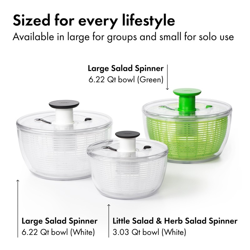 OXO Good Grips Little Salad & Herb Salad Spinner, Fruit